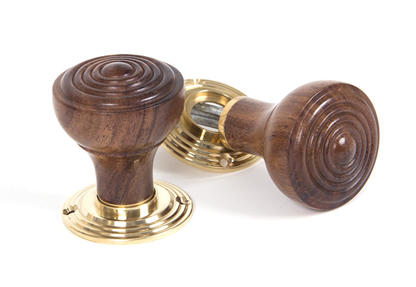 Rosewood Ringed Mortice/Rim Knob Set | 83562