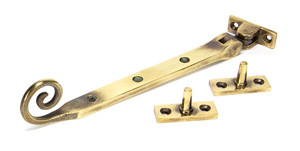 Aged Brass 8" Monkeytail Stay | 83567
