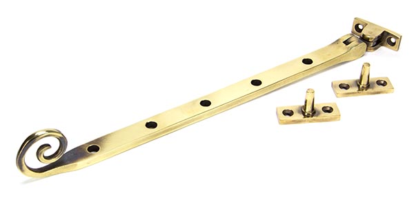 Aged Brass 12" Monkeytail Stay | 83569