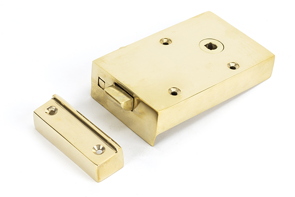 Polished Brass Right Hand Bathroom Latch | 83571