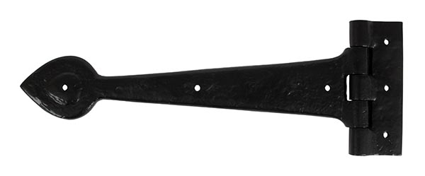 Black Textured 12" Cast T Hinge (pair) | 83621