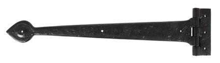 Black Textured 18" Cast T Hinge (pair) | 83623