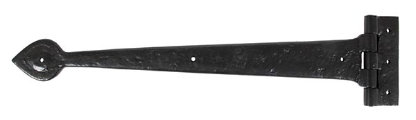 Black Textured 18" Cast T Hinge (pair) | 83623