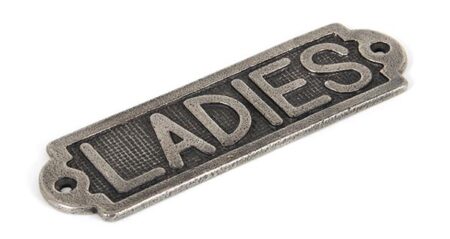 Antique Pewter Ladies Sign | 83685