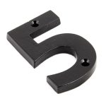 Black Numeral 5 | 83705