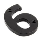 Black Numeral 6 | 83706