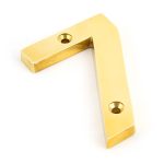 Polished Brass Numeral 7 | 83717