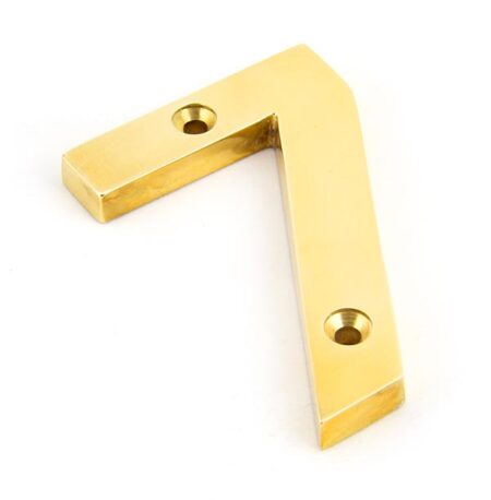 Polished Brass Numeral 7 | 83717