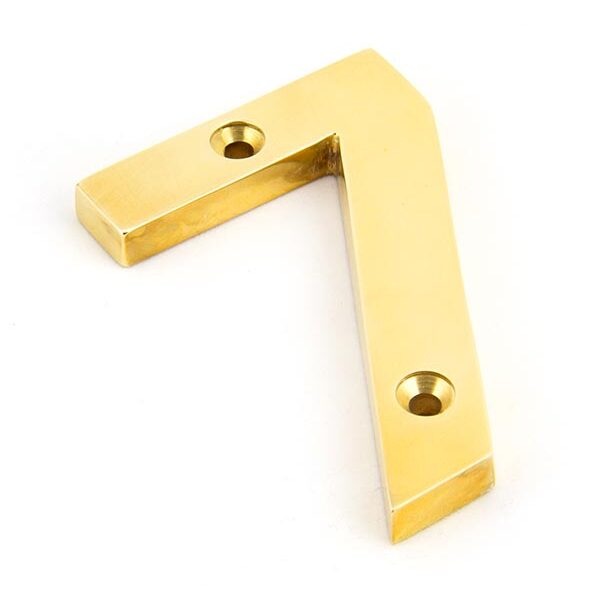 Polished Brass Numeral 7 | 83717