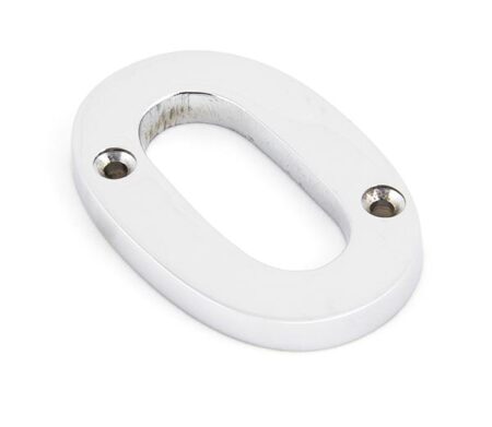 Polished Chrome Numeral 0 | 83720