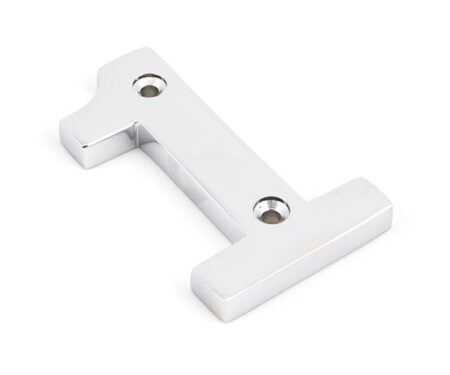Polished Chrome Numeral 1 | 83721