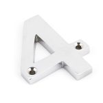 Polished Chrome Numeral 4 | 83724