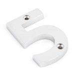 From the Anvil Polished Chrome Numeral 5