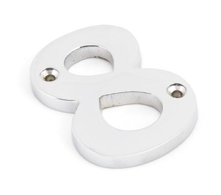 From the Anvil Polished Chrome Numeral 8