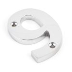 From the Anvil Polished Chrome Numeral 9