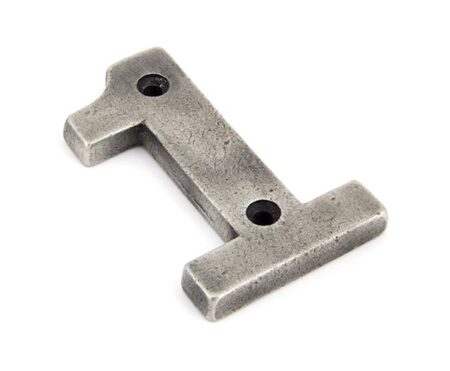 From the Anvil Antique Pewter Numeral 1 - Pewter Patina