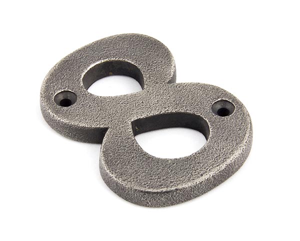 From the Anvil Antique Pewter Numeral 8 - Pewter Patina