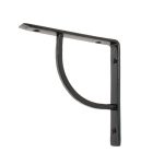 Black 6'' x 6'' Plain Shelf Bracket | 83780