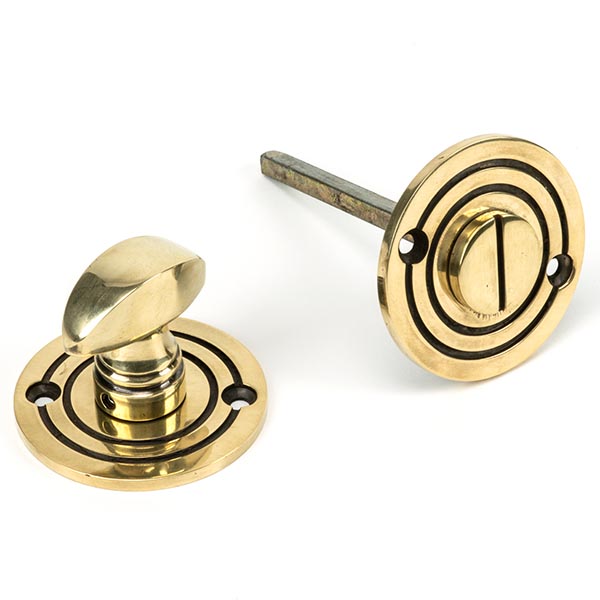 Aged Brass Round Bathroom Thumbturn | 83804