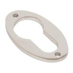 Polished Nickel Oval Euro Escutcheon | 83813