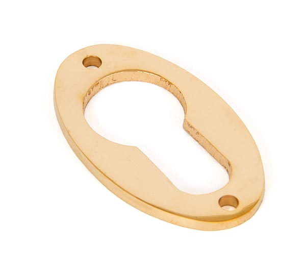 Polished Brass Oval Euro Escutcheon | 83815