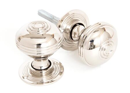 Polished Nickel 50mm Prestbury Mortice/Rim Knob Set | 83855