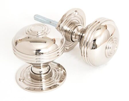Polished Nickel 63mm Prestbury Mortice/Rim Knob Set | 83856