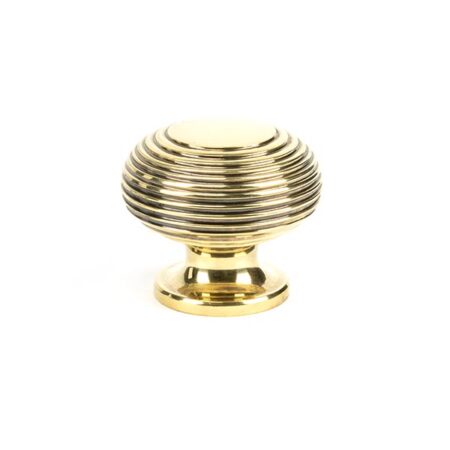 Aged Brass Beehive Cabinet Knob 40mm | 83866