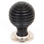 Ebony and PN Beehive Cabinet Knob 35mm | 83869
