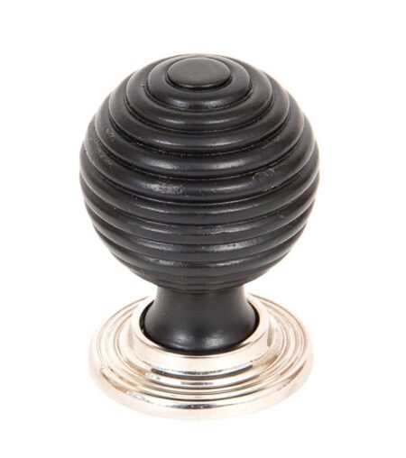 Ebony and PN Beehive Cabinet Knob 38mm | 83870