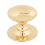 Polished Brass Oval Cabinet Knob 40mm | 83879