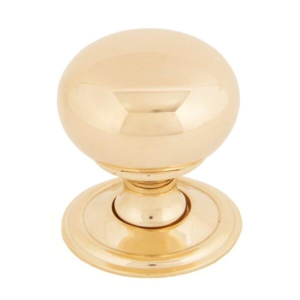 Polished Brass Mushroom Cabinet Knob 32mm | 83883