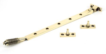 From the Anvil Reeded Stay - Aged Brass - 12"