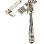 Polished Nickel Night-Vent Locking Reeded Fastener | 83912