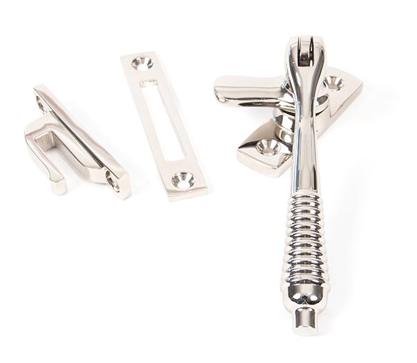 Polished Nickel Locking Reeded Fastener | 83918