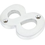 Satin Chrome Numeral 8 | 83928