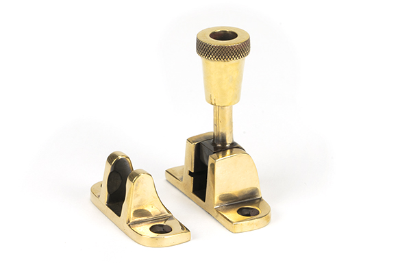 Aged Brass Brompton Brighton Fastener (Radiused) | 83930