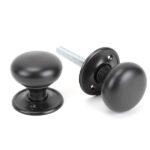 Aged Bronze 49mm Mushroom Mortice/Rim Knob Set | 83944