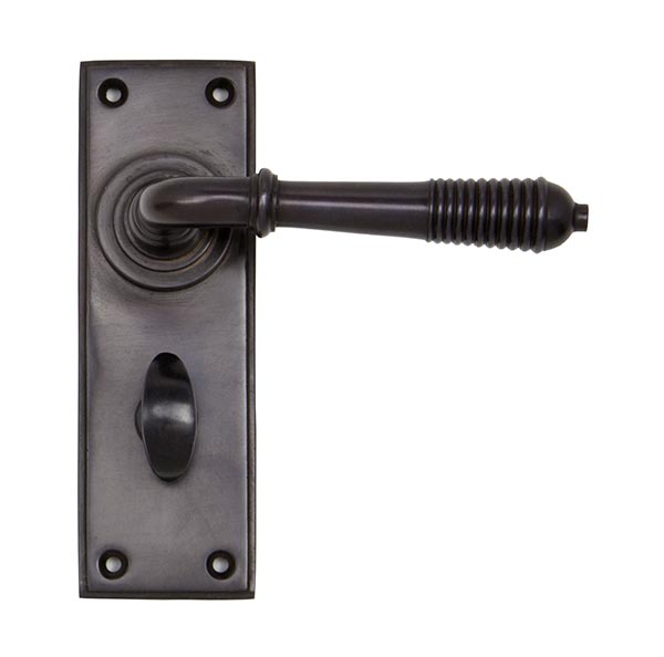 Aged Bronze Reeded Lever Bathroom Set | 83955