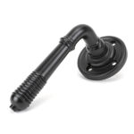 Aged Bronze Reeded Lever on Rose Set | 83957