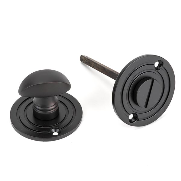 Aged Bronze Round Bathroom Thumbturn | 83958