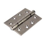 Pewter 4" Ball Bearing Butt Hinge (Pair) ss | 90027