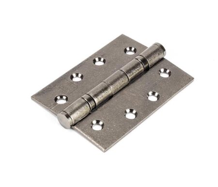 Pewter 4" Ball Bearing Butt Hinge (Pair) ss | 90027