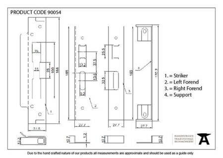Black ½" Rebate Kit for HD Sash Lock | 90054 - Image 2
