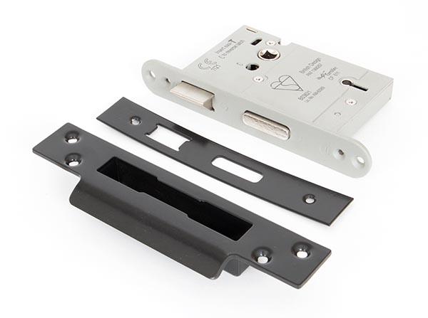 Black 3" 5 Lever Heavy Duty Sash Lock KA | 90062