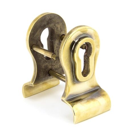 Aged Brass 50mm Euro Door Pull (Back to Back fixings) | 90065