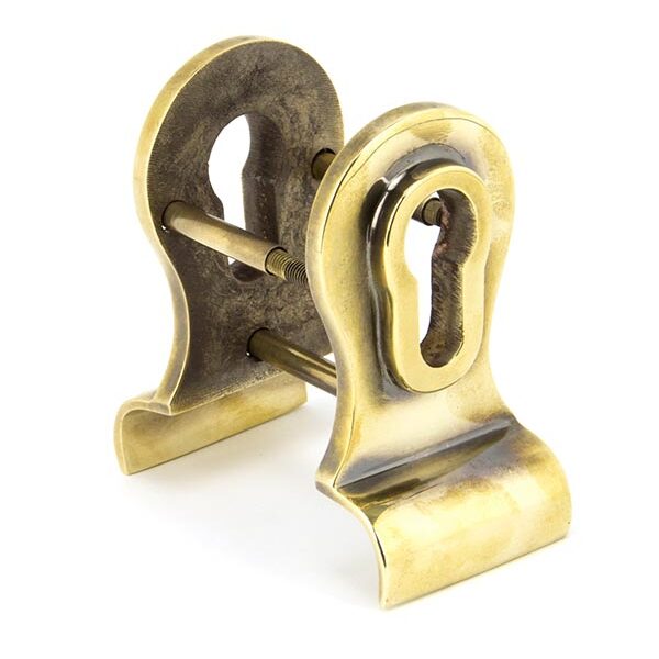 Aged Brass 50mm Euro Door Pull (Back to Back fixings) | 90065