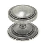 Pewter Art Deco Centre Door Knob | 90069