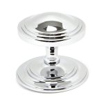 Polished Chrome Art Deco Centre Door Knob | 90073
