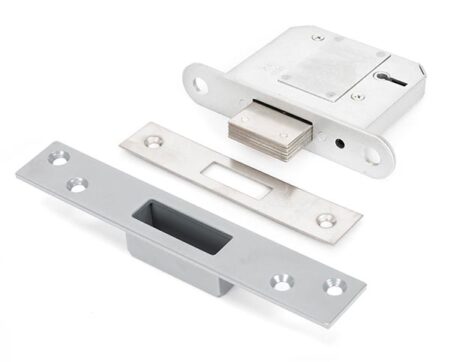 Satin SS 3" 5 Lever BS Dead Lock | 90139